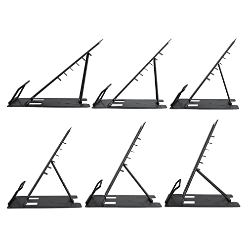 Honagu-Book-Stand-Metal-Desk-Book-Holder-Book-Holders-for-Reading-Hands-Free-Adjustable-Cookbook-Documents-Holder-Portable-Bookstand-for-Music-Books-Textbook-Recipe-Tablet-Ipad-Black