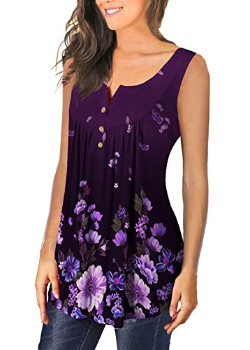 Ulovmi Plus Size Tank Top for Women Sleeveless Tunic Tops to Wear with Leggings2