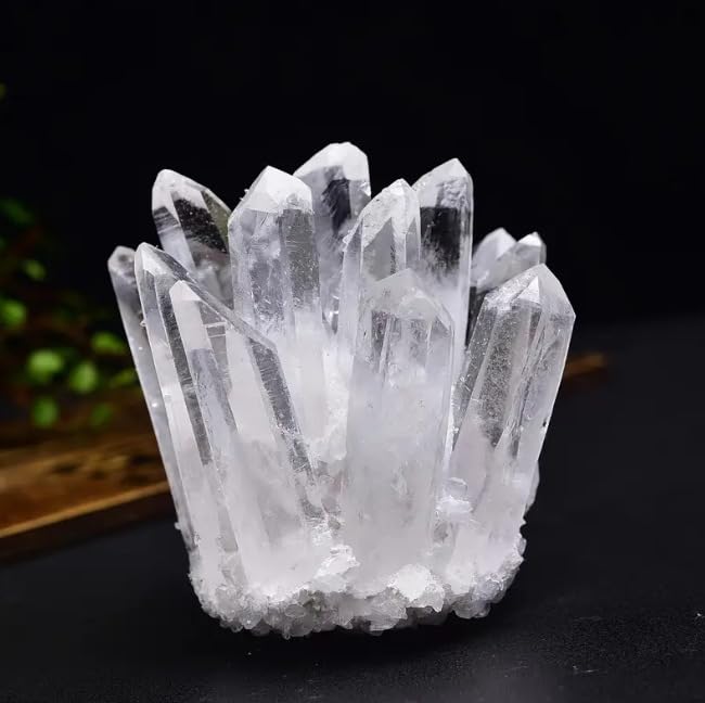 Cristal de quartz transparent brut de 400g idée cadeau bien-être unique