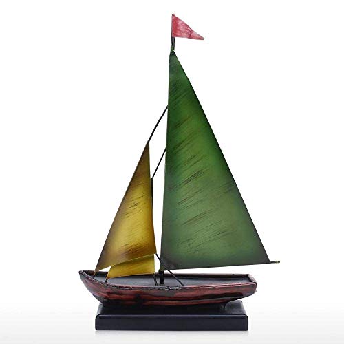 Statue voilier rétro en métal : le cadeau d'artisanat idéal pour passionnés de mer