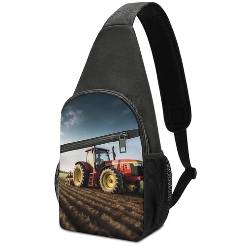 Mochila tipo sling blanca para senderismo y uso casual miniatura 1