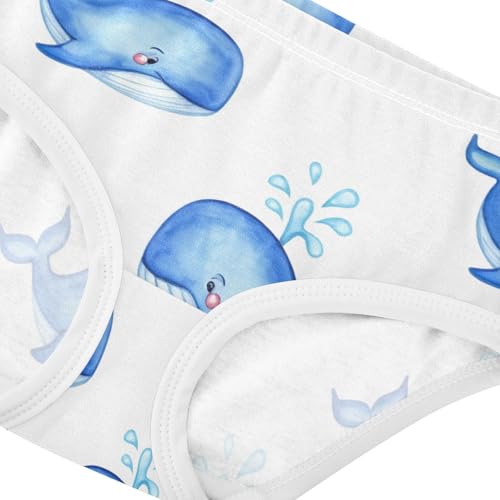 Cotton Toddler Underwear Custom Cute Whale Sea Fish Little Girl Panties Fancy Kids Undies Briefs 2t4
