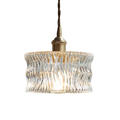 Luminaires de plafond design QTANZIQI en verre cylindrique créatif