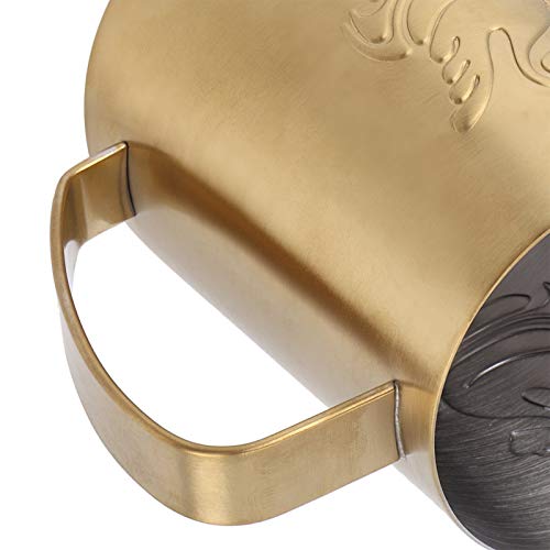 Jarra de espumador de leite de café em aço inoxidável – Jarra de leite Barista Espresso Cappuccino L