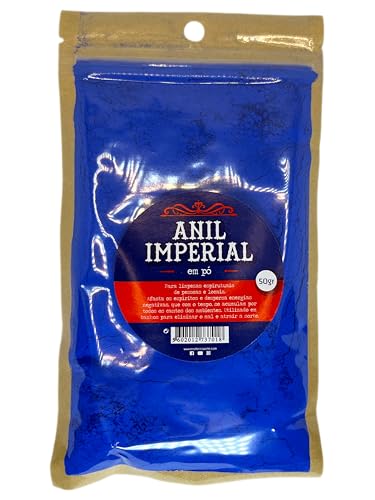 Anil Imperial en Polvo Auténtico de Brasil 50gr. - Polvo Azul brasileño para limpiezas espirituales y limpiezas energéticas - HOSTENATURA