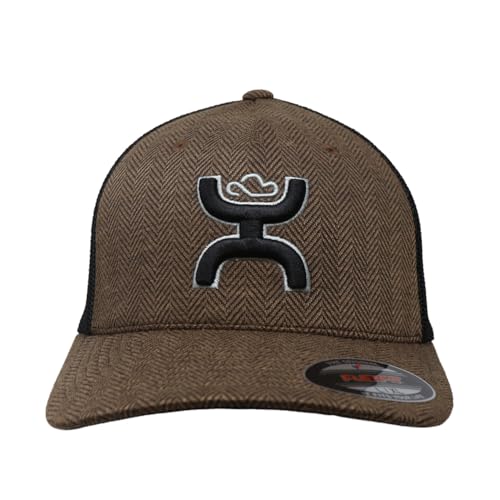Image of HOOEY Men's Coach Tweed Baseball Cap Brown L XL