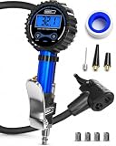 GERCHWAY Presta Valve Air Chuck – Digital Bike Tire Inflator with Pressure Gauge – Schrader to Presta Valve Adapter for Air Compressor