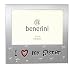 I Love My Sister ' - Expressions Photo Picture Frame Gift - 5 x 3.5 " - Brushed Aluminium Satin Silver Color