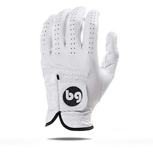 Bender Gloves - Men's Golf Glove, Durable Cabretta Leather Material, Unique Golf Gloves Men Right Handed Golfer (Wear On Left)