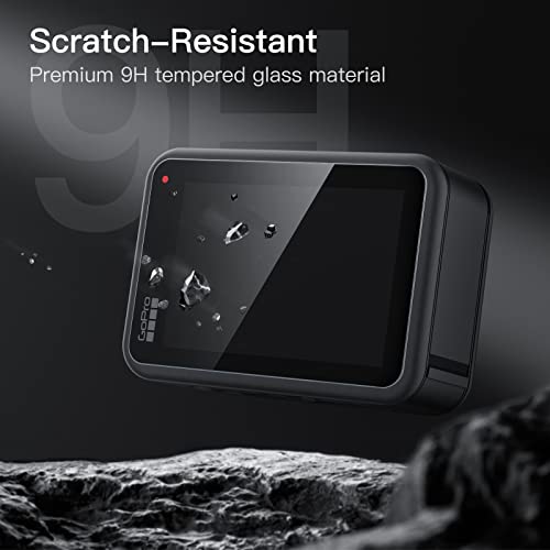Jetech Screen Protector For Gopro Hero 11/10/9 Black With Camera Lens Protector, Tempered Glass Film, Easy Installation, Hd Clear, 3-Pack Each #TOP2