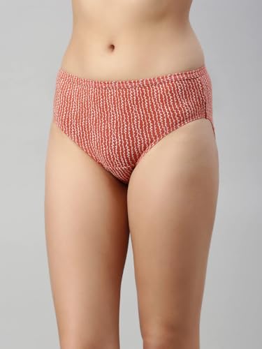 Image of Enamor Chic Cotton, All Day Comfort, Mid Waist Hipster Panty for Women - Naturally Breathable, Antimicrobial with Stain Release, Inner Elastic, Full Coverage - (Pack of 3)