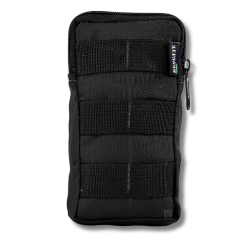 Porta Celular Smartphone Modular Colete/Cinto/Molle/Bolso (Preto)