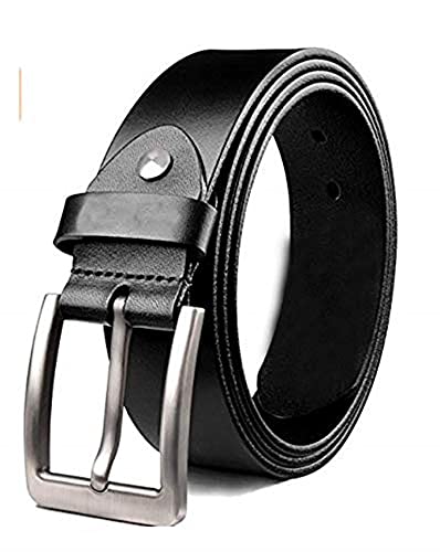 KAEZRI GENUINE LEATHER BLACK BELT FOR MEN(BLKATADD)