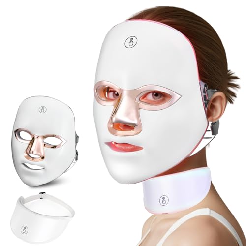 Aesthifae LED Face Mask for Wrinkles Red Light Therapy for Face Cordless NIR Red Light Therapy Mask with 7 Light Modes 426 LEDs Rechargeable for Glowing Skin at Home