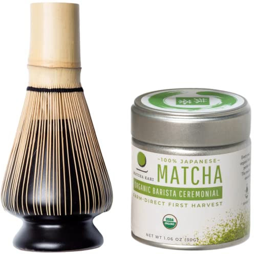 Té matcha kit mini con 24 sticks y lata ceremonial miniatura 3