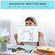 Wenrescry Doppelseitiges Whiteboard Set - Tragbares Whiteboard mit 8 Farbstiften, Radiergummi und Halterung - Ideal für Büro, Heim und Klassenzimmer - Robust und Vielseitig Nutzbar