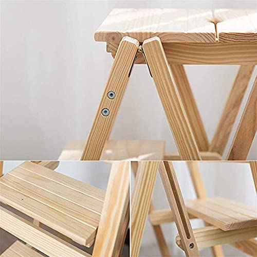 Tabouret pliant en bois résistant pour atteindre les hauteurs - 6