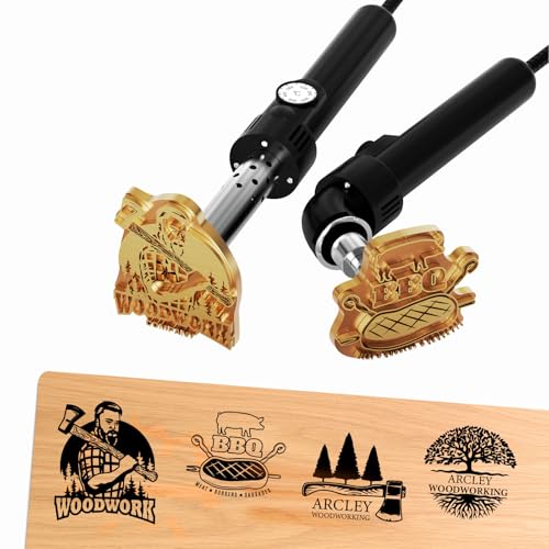 Custom Electric Branding Iron for Wood,Temperature-Controlled Electric Branding Iron,Personalized Logo Wood Branding Iron for Leather Food，Handcraft & Wedding Gifts, Woodwork Tool