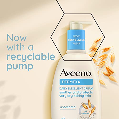 Aveeno Dermexa Daily Emollient Cream (1x 300ml), Emollient Cream Enriched with Triple Oat Complex and Ceramides, Soothing Relief from Dry, Itchy Skin Prone to Eczema - Image 3