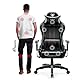 Diablo X-One 2.0 Gaming Stuhl Bürostuhl Schreibtischstuhl Verstellbare Armlehnen Ergonomisches Design Nacken/-Lendenkissen Schwarz King (XL)