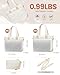 LOVEVOOK Tote Bag for Women, Large Puffer Tote Bag with Zipper Quilted Light Work Bag Fits 17 Inch Laptop Bags