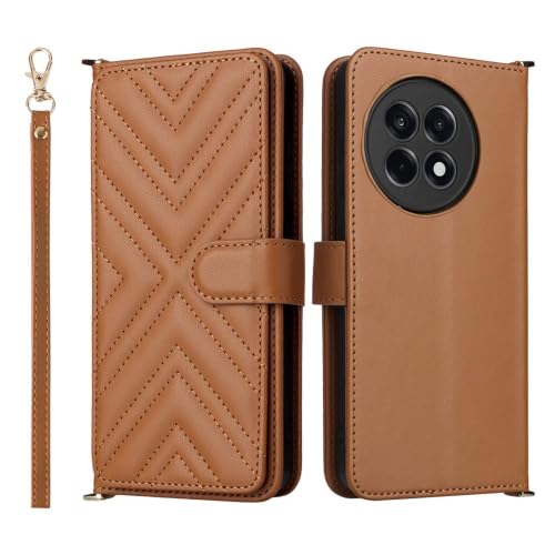 Étui cuir OnePlus 12 5G marron pour sublimer votre précieux smartphone