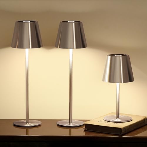 Lámpara de Mesa Recargable 3 Pack, Luz LED portátil