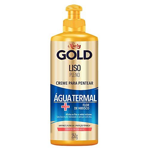Gold Creme Para Pentear Liso Pleno, 250G, Niely, Niely, Branco