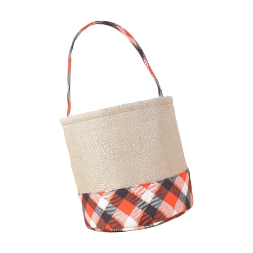 大容量キャンディー保存容器ポータブル布バケツハンドル付き子供用おやつパーティー家の装飾ハロウィン装飾バスケット