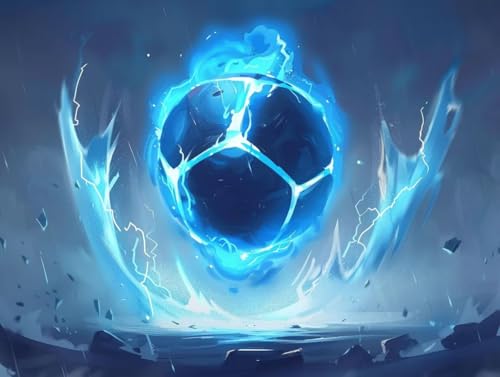 Diamond Painting Football abstrait 5D contre le stress avec ce grand kit 70x90