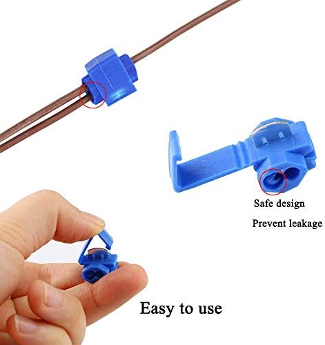 HO2NLE 65pcs Quick Splice Connector Terminals Wire Connectors Electrical Terminals for Motorcycle Car Automotive and Home WiringA Projects 3 Size Red Blue Yellow