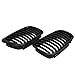AutoXcessori 2PCS Matte Black Front Hood Kidney Grilles Grill for 1998 1999 2000 2001 BMW E46 320i 323i 325i 328i Sedan 4-Doors OE# 51138208487, 51138208488