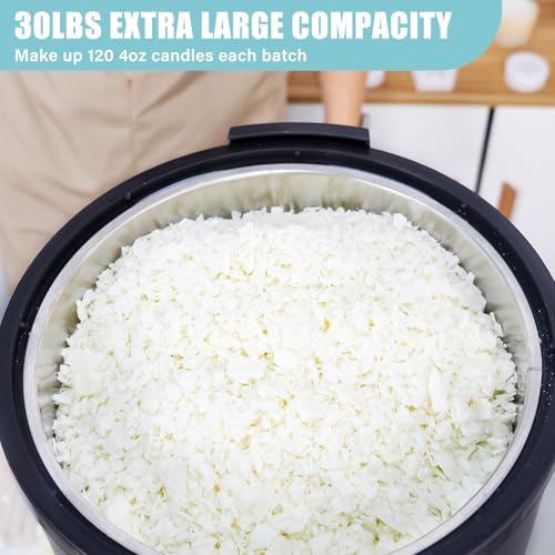 TOAUTO 30Lbs Digital Commercial Wax Melter for Candle Making Large Electric Wax Melting Pot for Candle Making Business with Temperature Control & Quick Pour Spout AC120V / 1100W - Image 4