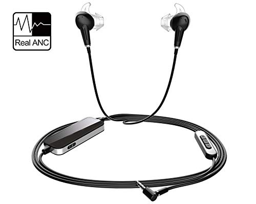 36DB Active Noise Cancelling Headphones Wired Earbuds in Ear Deep Bass HiFi Stereo