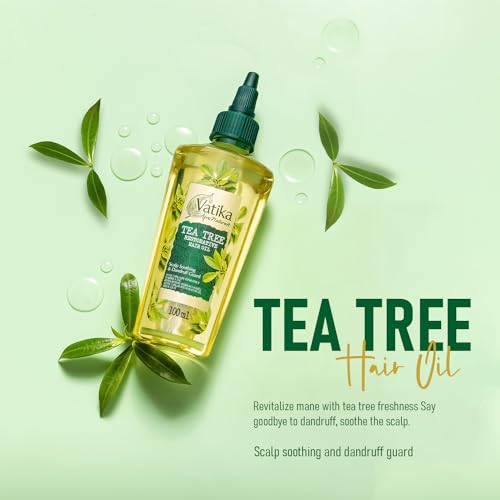 Vatika Afro Naturals Tea Tree Hair Oil - 100 ml | Restorative Hair Oil With Nourishing Blend | For Soothing Scalp & Protect Against Dandruff - Image 3
