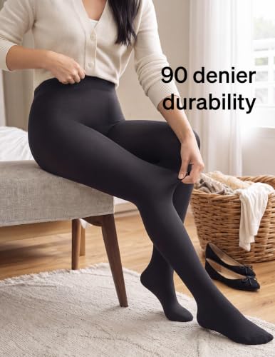 Image of HUE Women's Super Opaque Tights With Control Top