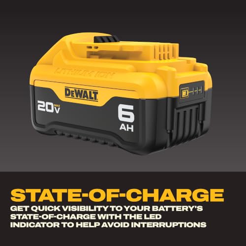 Image of DEWALT 20V MAX Battery, Premium 6.0Ah Double Pack (DCB206-2)