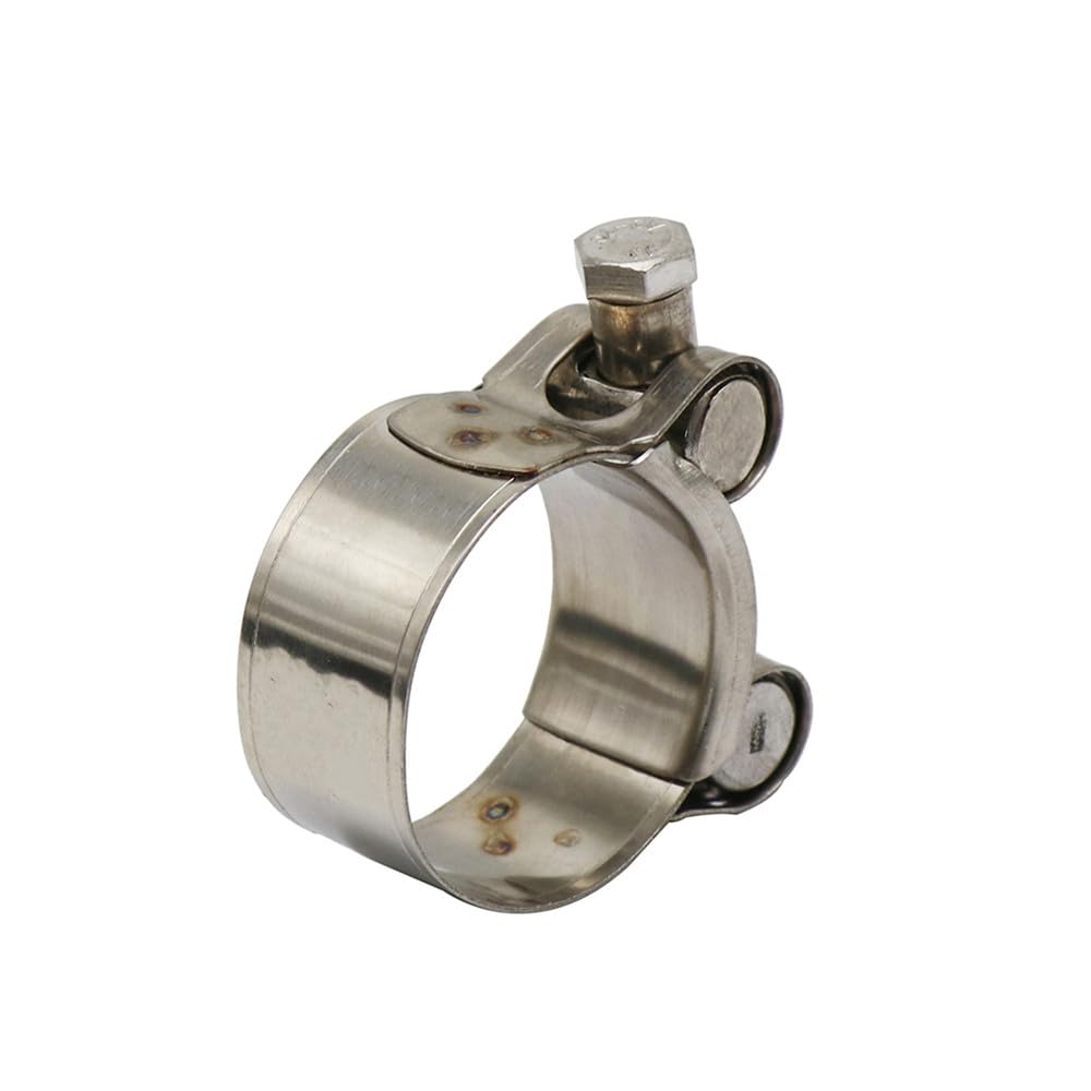 Abrazadera de escape de motocicleta de acero inoxidable de 26-63 mm para kit de abrazadera de silenciador deslizante, 26,28 mm