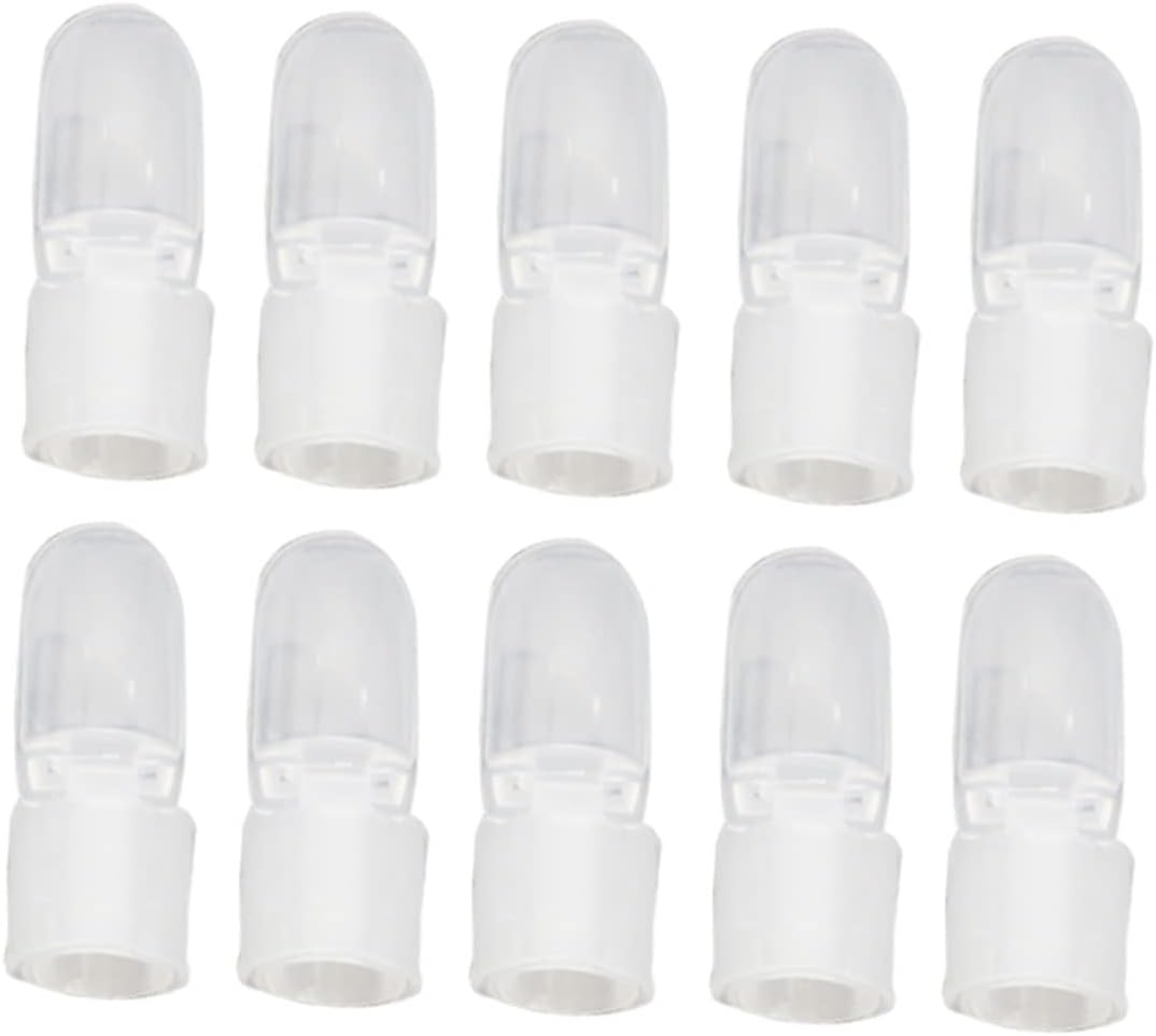 10pcs Transparent Nail Art Protector Clips Polish Shield for Manicure Easy to Use DIY Tools Protects Wet Nails from Smearing for Home Salon Use