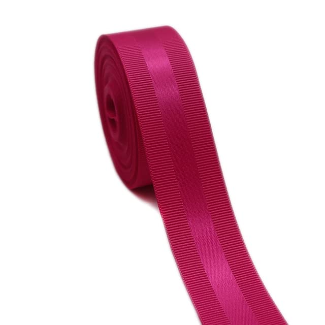 AHUI 25 mm / 38 mm 47 metrów rypsowa krawędź satynowe wstążki do rękodzieła DIY kokardki do włosów opakowanie prezent dekoracja ślubna