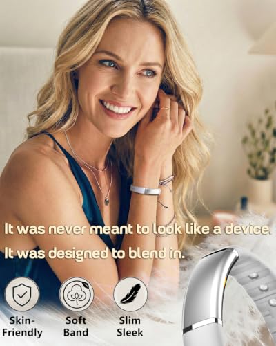 Image of FITVII Screenless Fitness Tracker for Women Men, Health and Fitness Wearable with 24 /7 Heart Rate, Blood Pressure and HRV Sleep Monitor, Subscription Free Activity Tracker for Android & iPhone