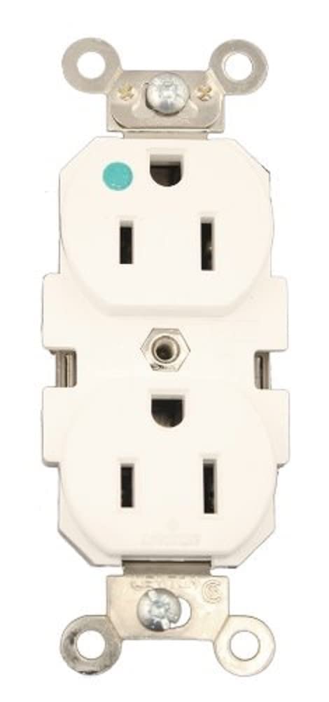 Leviton Wide Body Duplex Quiver Straight Blade Hospital Class Self Grounding 8200-W-picture-24