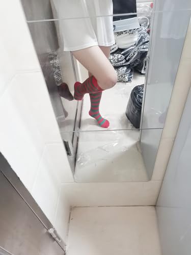Image of Athletic Knee High Socks Stripe Running Baseball Thigh High Stockings Outdoor Sport Tube Socks