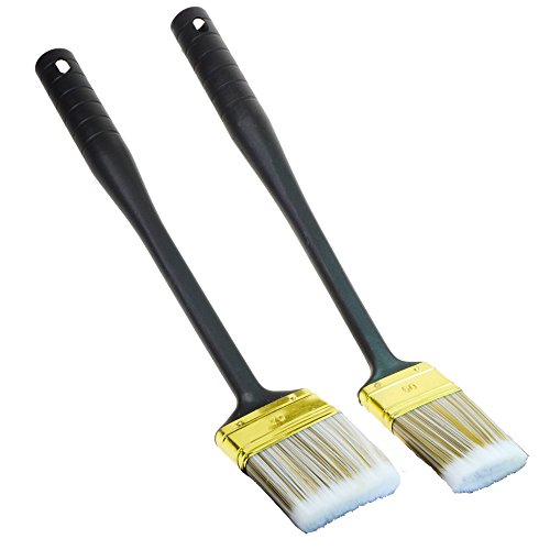 – Brocha para radiadores (2 unidades, 50 mm + 70 mm | Fachada Pinceles barniz