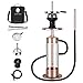 Produktbild J Shisha Set Komplett, Shisha Hookah Set mit Tragetasche,42.5 cm Shisha to go, Shisha Set Rosegold, Shisha Komplett mit Silikon Shisha Schlauch,Alumundstück Tabakkopf
