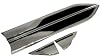 Car Styling Chrome Exterior Front Side Fender Vent Decal Sticker Cover Trim For VW Volkswagen Atlas 2017-2022