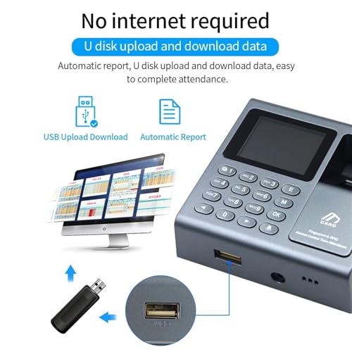 Serrure biométrique électrique magnétique avec badge RFID et code numérique - 5