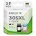 Kineco 305XL Druckerpatronen Multipack (Schwarz + Farbe) – Ersatz für HP 305/305 XL für HP DeskJet 2700/2710/2720, DeskJet Plus 4100/4120, Envy 6000/6010/6020, Pro 6400 – Hohe Ergiebigkeit