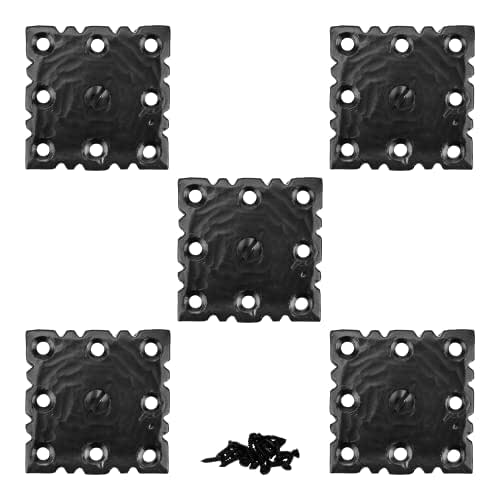 5 Pack Square Iron Clavos Decorative Nails 2 inch Black