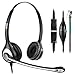 Produktbild Wantek RJ9 Telefon Headset mit Mikrofon Noise Cancelling & Quick Disconnect, Festnetztelefon Kopfhörer für Gigaset DA710 DA810A Siemens Optipoint 500 Polycom VVX411 Plantronics Avaya NEC(602QS2)